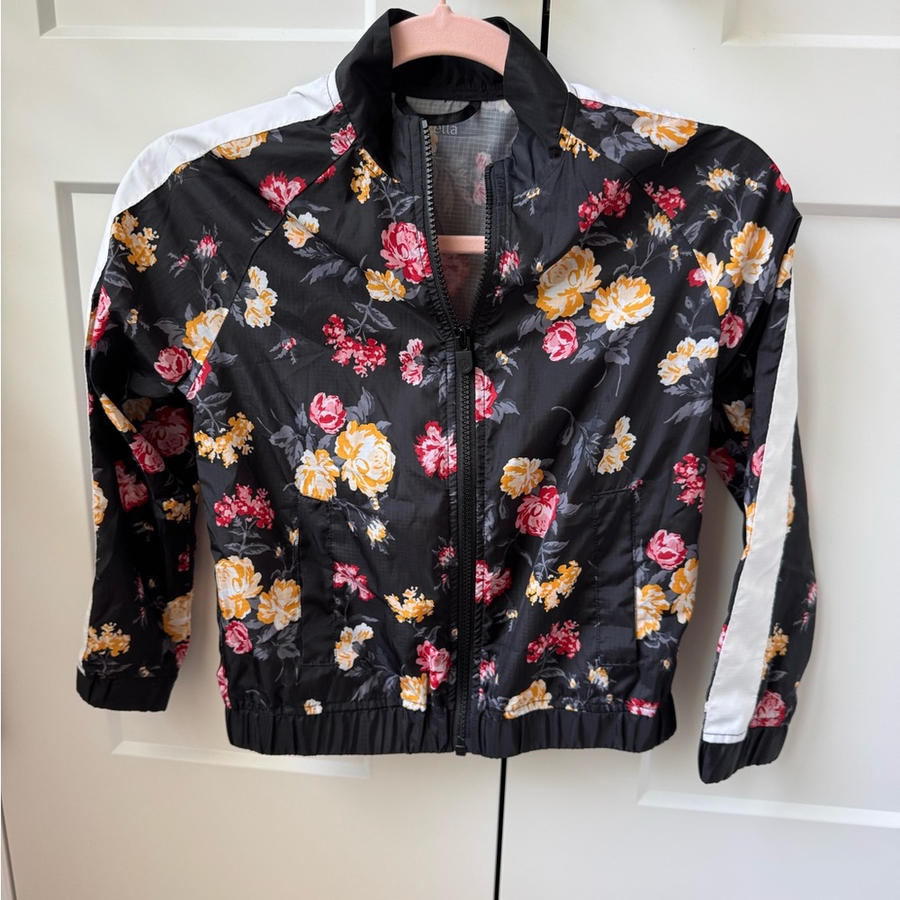 Zella Floral girls wind breaker